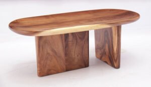 Auckland Oval Solid Wood Coffee Table YD211024