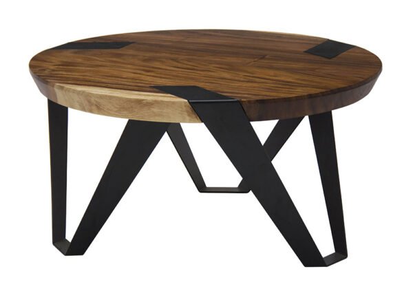 Victoria Industrial Round Coffee Table 1903061